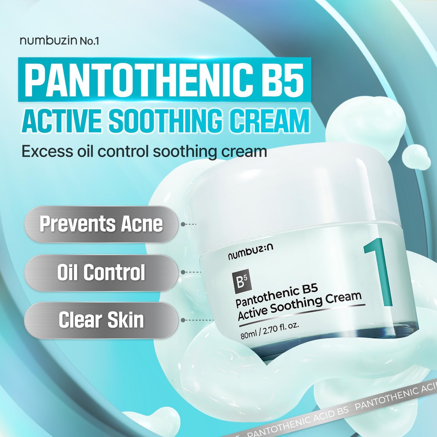 No.1 Pantothenic B5 Active Soothing Cream - 80ml