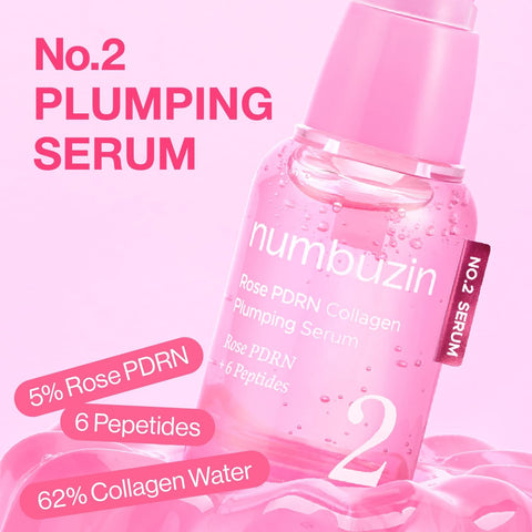 No.2 Rose PDRN Collagen Plumping Serum - 30ml