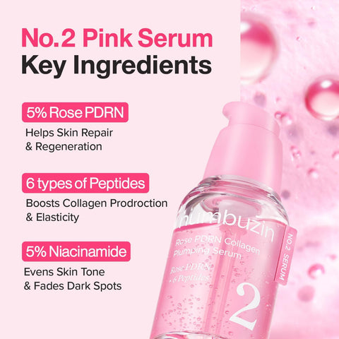 No.2 Rose PDRN Collagen Plumping Serum - 30ml