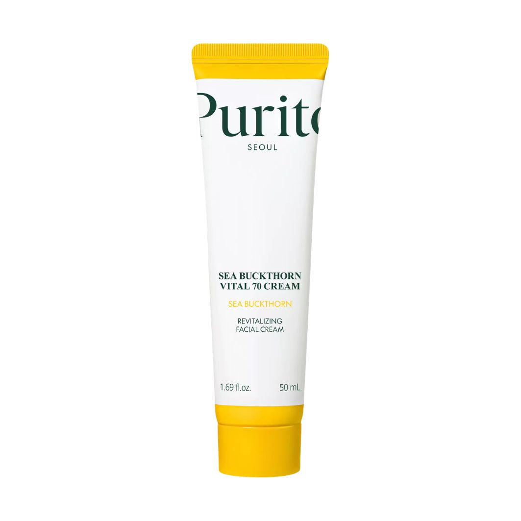 Purito Seoul Sea Buckthorn Vital 70 Cream tube for dull skin