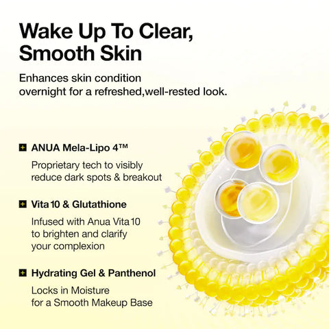 Vita 10 Glutathione Brightening Sleeping Cream - 80ml