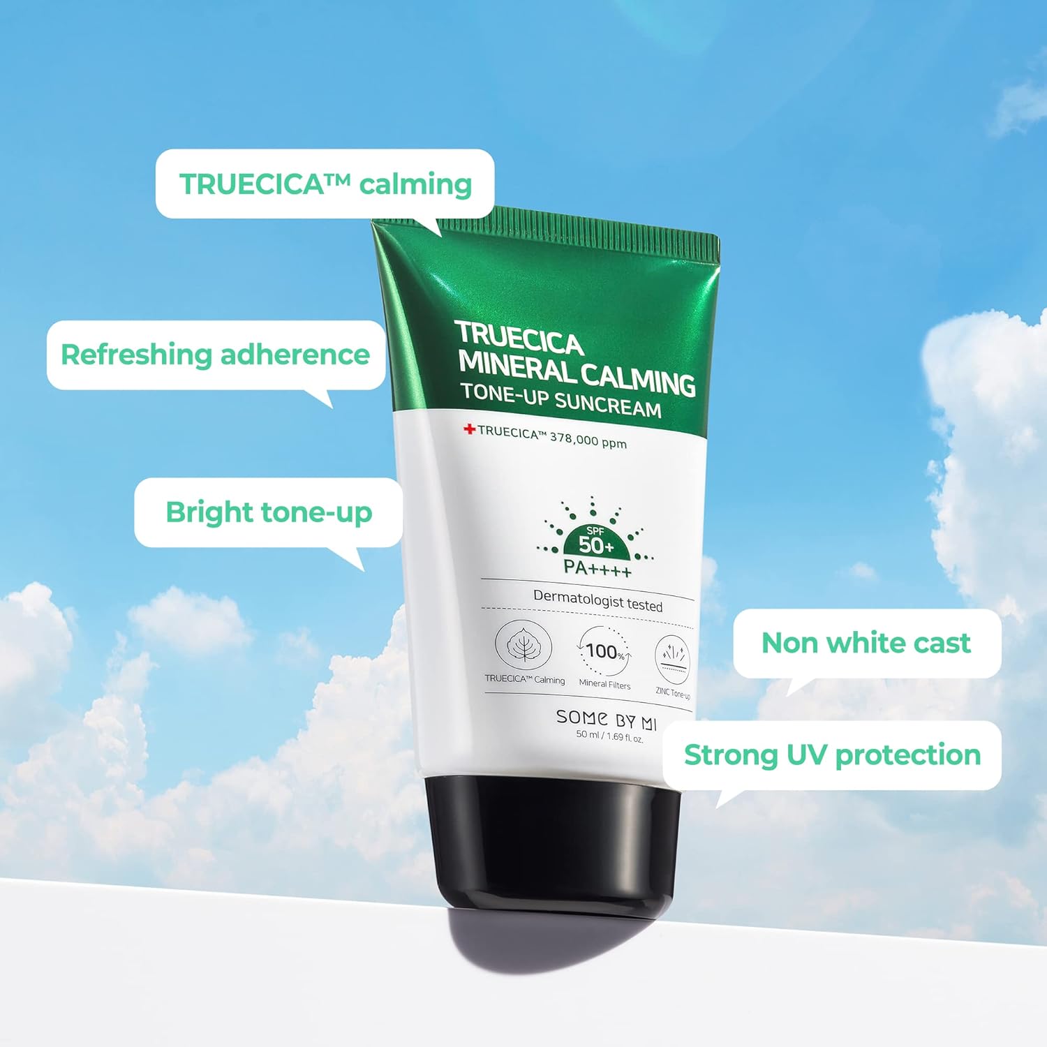Truecica Mineral Calming Tone-Up Suncream - 50ml