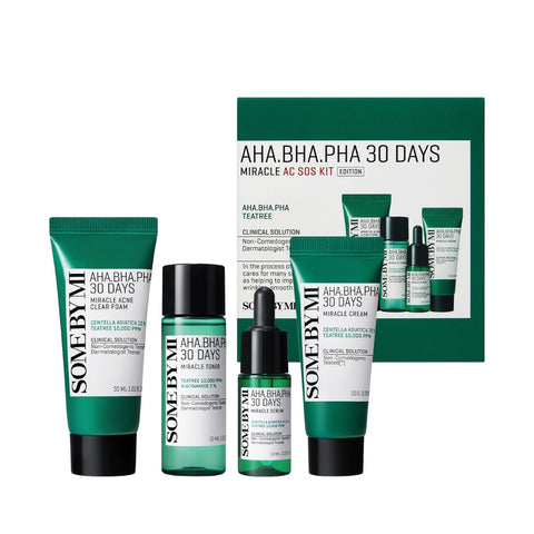 SOME BY MI AHA BHA PHA 30 Days Miracle AC SOS Kit Authentic at Noura Skincare